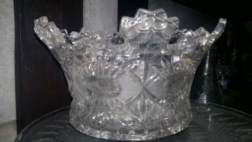 Pure heavy Crystal cut glass ceiling light shade